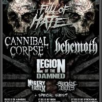Festival FULL OF HATE: Behemoth, Cannibal Corpse, Misery Index