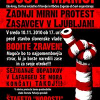 DOST JE DEMOKRATI�NEGA ZASTRUPLJANJA ZASAVJA!