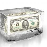 Infoblok zamrznjenega denarja